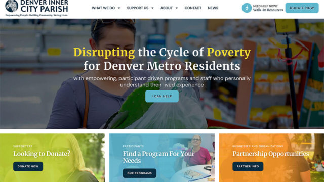 Denver Inner City Parish Website Home Page
