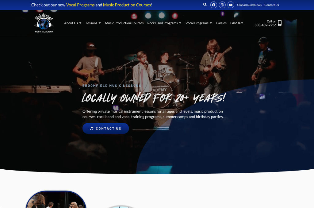 GlobalSound Studio Home Page